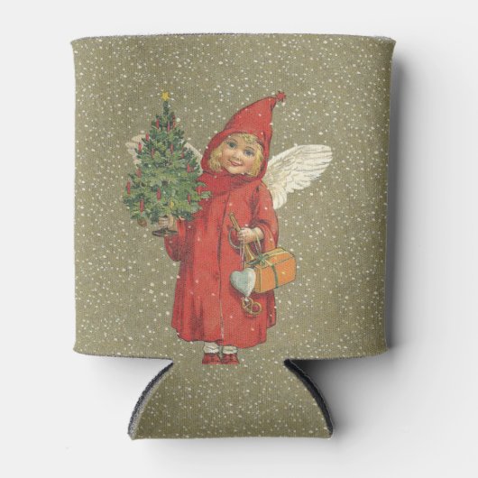  Victoriaans rode kerstmanenboom Blikjeskoeler (Voorkant)