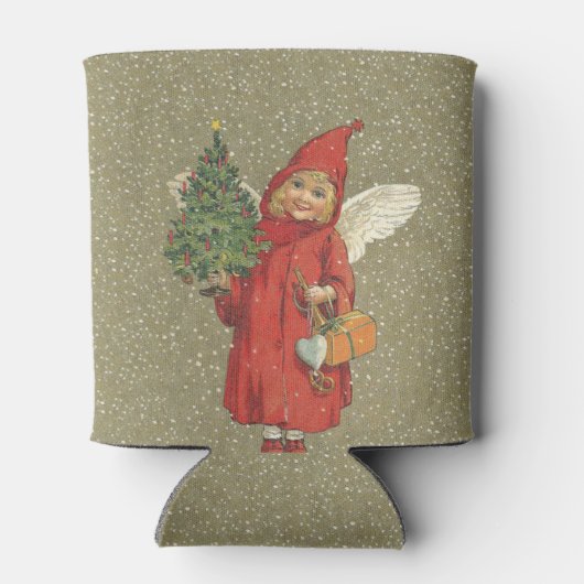  Victoriaans rode kerstmanenboom Blikjeskoeler (Achterkant)