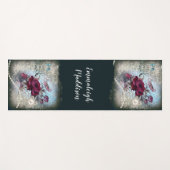 Victoriaans rode rode rozenephemera yogamat (Voorkant (horizontaal))