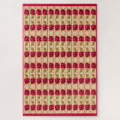 Victoriaans rode roos legpuzzel (Verticaal)