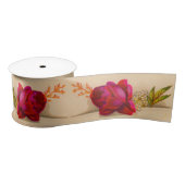 Victoriaans rode roos satijnen lint (Spoel)