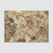 Victoriaans rode rozen en scrollen tissuepapier (Voorkant)