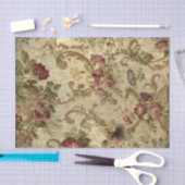 Victoriaans rode rozen en scrollen tissuepapier (Craft)