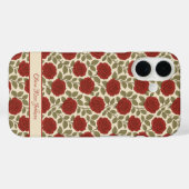 Victoriaans  rode rozenbloem Case-Mate iPhone case (Achterkant (horizontaal))