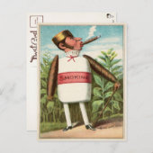 Victoriaans Roken Briefkaart (Voorkant / Achterkant)