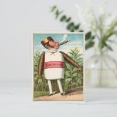 Victoriaans Roken Briefkaart (Staand voorkant)