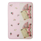 Victoriaans Romance - Antiek ventilator,  Briefkaa Badmat (Voorkant Verticaal)