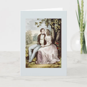 Victoriaans Romance Note Kaart