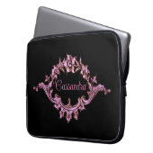 Victoriaans Romantic Steampunk Persoonlijk Laptop Sleeve (Voorkant Links)