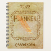 Victoriaans Romantic Steampunk Persoonlijk Planner (Voorkant)