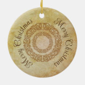 Victoriaans Romantisch Steampunk Antiek Keramisch Ornament (Achterkant)