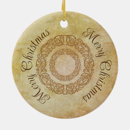  Victoriaans Romantisch Steampunk Antiek Keramisch Ornament (Achterkant)