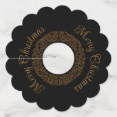 Victoriaans Romantisch Steampunk Antiek Wijnglaslabel (Voorkant)