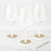 Victoriaans Romantisch Steampunk Antiek Wijnglaslabel (Set)