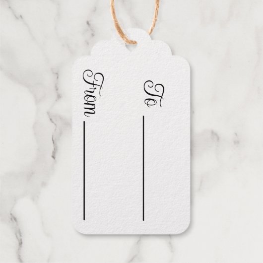  Victoriaans romantische kerst Cadeaulabels (Achterkant)