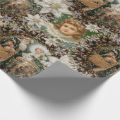 Victoriaans Romantische kerst Cadeaupapier (Hoek)