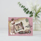 Victoriaans romantische liefdesbrieven briefkaart (Staand voorkant)