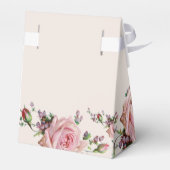  Victoriaans romantische roze rozen dank u Bedankdoosjes (Achterkant)