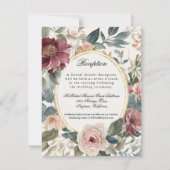 Victoriaans romantische Rozen Franse elegante rece Kaart (Voorkant)