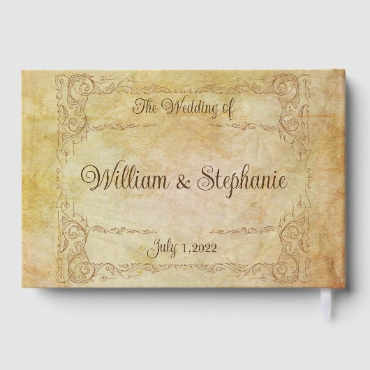  Victoriaans Romantische sprookjesbruiloft Gastenboek (Achterkant)