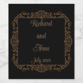 Victoriaans Romantische sprookjesbruiloft Wijn Etiket (Enkel label)