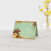 Victoriaans Roos Blank Note Cards Kaart (Gele Bloem)