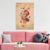  Victoriaans  Roos Bloemendoek Print (Insitu (Woonkamer))