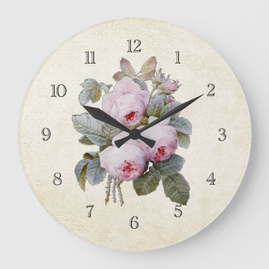 Victoriaans Roos Bouquet Grote Klok (Voorkant)