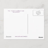 Victoriaans Roos Briefkaart (Achterkant)