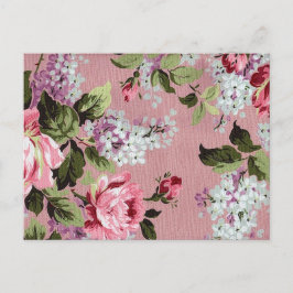 Victoriaans Roos Briefkaart
