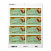 Victoriaans Roos Elegant Custom Labels (Full Sheet)