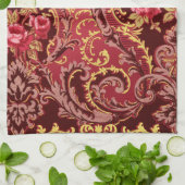 Victoriaans roos elegant florale vintage theedoek (Gevouwen)