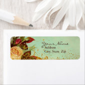 Victoriaans Roos Elegant Labels (Insitu)