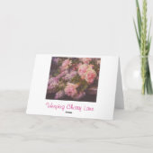 Victoriaans Roos en Lilacs Card Kaart (Achterkant)