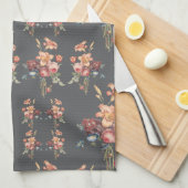 Victoriaans Roos en Lily Theedoek (Quarter Fold)