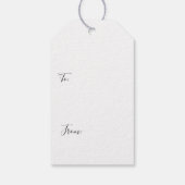 Victoriaans Roos Ephemera Cadeaulabel (Achterkant)