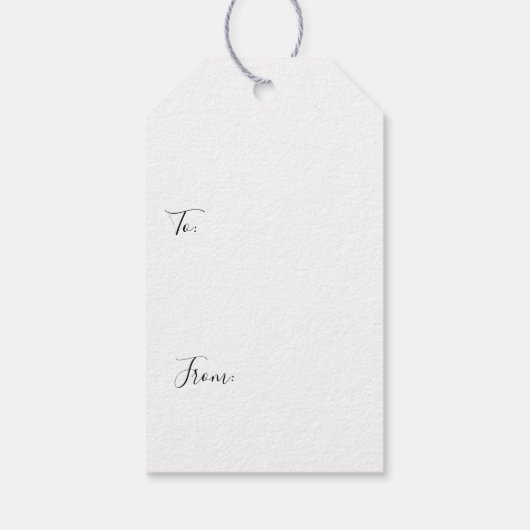 Victoriaans Roos Ephemera Cadeaulabel (Achterkant)