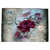 Victoriaans Roos Ephemera Groot Cadeauzakje (Achterkant)