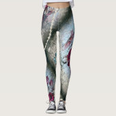 Victoriaans Roos Ephemera Leggings (Voorkant)