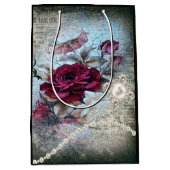 Victoriaans Roos Ephemera Medium Cadeauzakje (Voorkant)