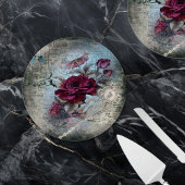 Victoriaans Roos Ephemera Papieren Bordje