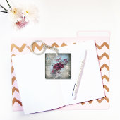 Victoriaans Roos Ephemera Sleutelhanger