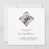 Victoriaans Roos Ephemera Sweet Sixteen Kaart (Achterkant)