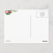 Victoriaans Roos Floral Friendship Kaart (Achterkant)