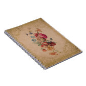 Victoriaans Roos — Floral notebook Notitieboek (Rechterzijde)