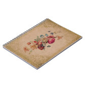 Victoriaans Roos — Floral notebook Notitieboek (Linkerzijde)
