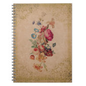  Victoriaans  Roos — Floral notebook Notitieboek (Voorkant)