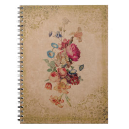  Victoriaans  Roos — Floral notebook Notitieboek