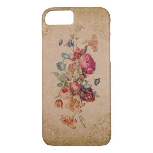  Victoriaans  Roos Floral Phone Case (Achterkant)