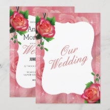 Victoriaans Roos Floral Wedding